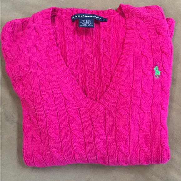 Ralph Lauren Sweaters - Ralph Lauren Sport Sweater, Hot Pink